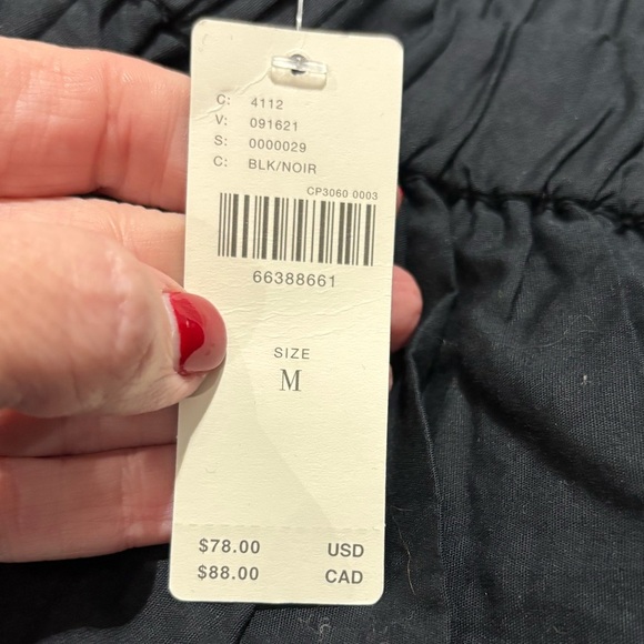 Anthropologie Women's Size Medium Black Strapless Keyhole Back Swing Crop NWT - Picture 3 of 5